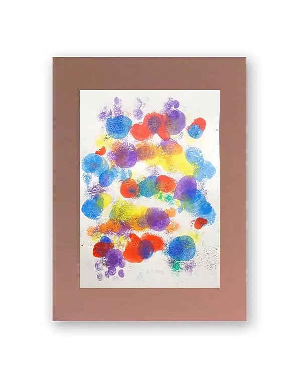 Anna Skowronek - Kompozycja barwna- abstrakcja grafika