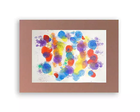 Anna Skowronek - Kompozycja barwna- abstrakcja grafika