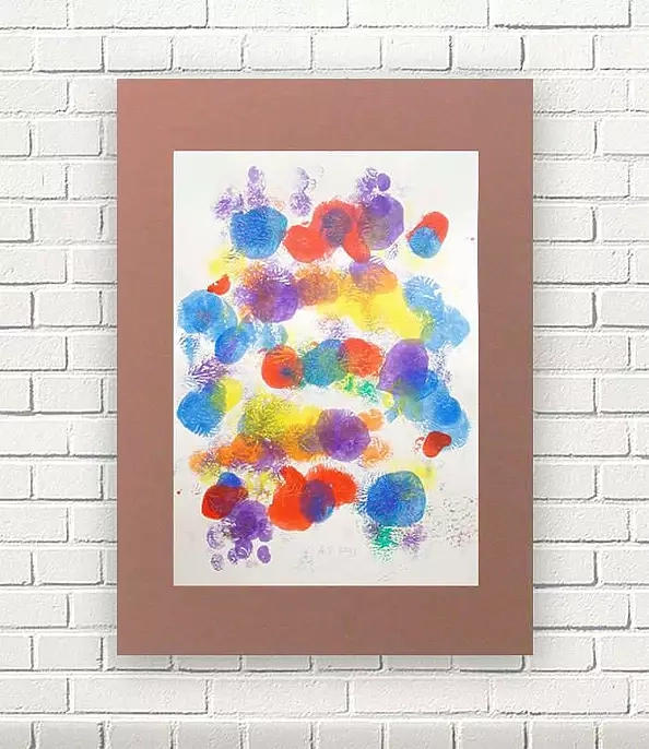 Anna Skowronek - Kompozycja barwna- abstrakcja grafika