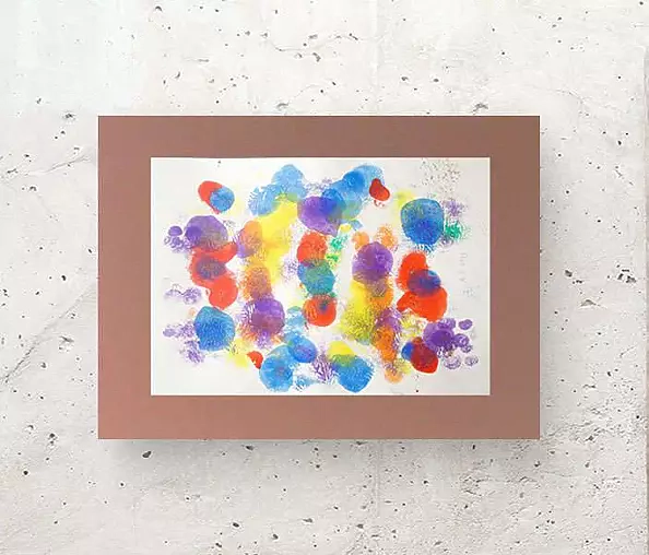 Anna Skowronek - Kompozycja barwna- abstrakcja grafika