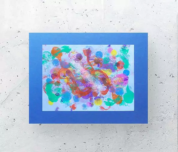 Anna Skowronek - Kompozycja barwna- abstrakcja grafika