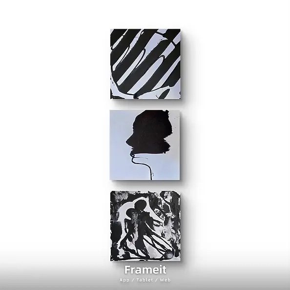 Ewa Mościszko - Черно-белая композиция на холсте