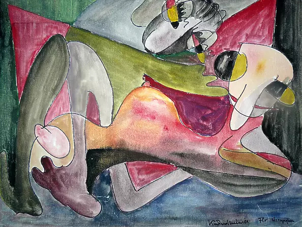 Krystyn Dudkiewicz - Kompozycja figuralna 3 