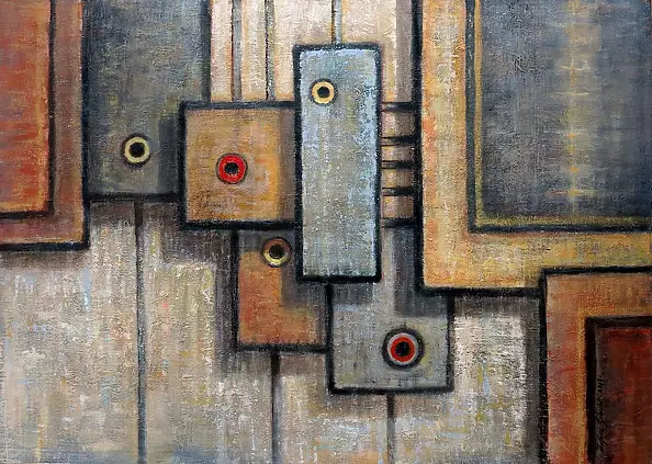 Zofia Świat - Geometric composition