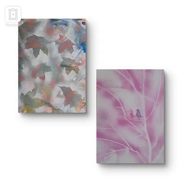 Ewa Mościszko - Autumn composition, 50x40x1cm