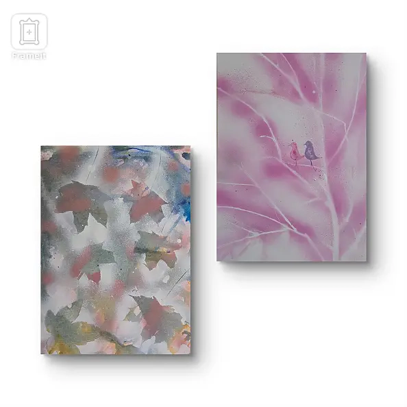 Ewa Mościszko - Autumn composition, 50x40x1cm