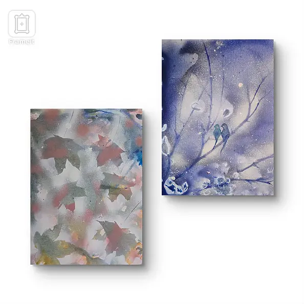 Ewa Mościszko - Kompozycja jesienna,  50x40x1cm 