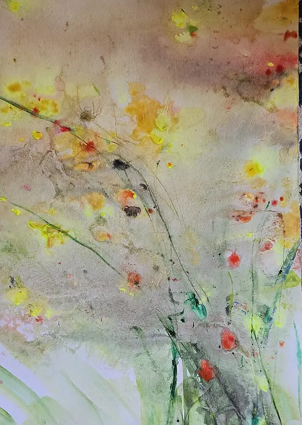 Ewa Mościszko - Kompozycja jesienna akwarela 