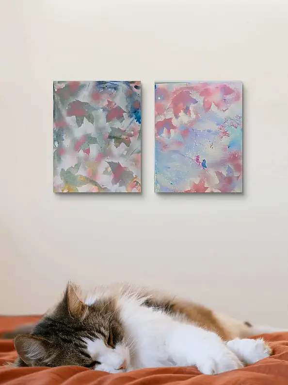 Ewa Mościszko, Kompozycja jesienne zauroczenie na płótnie , Obraz akrylowy - płótno, 40 x 50