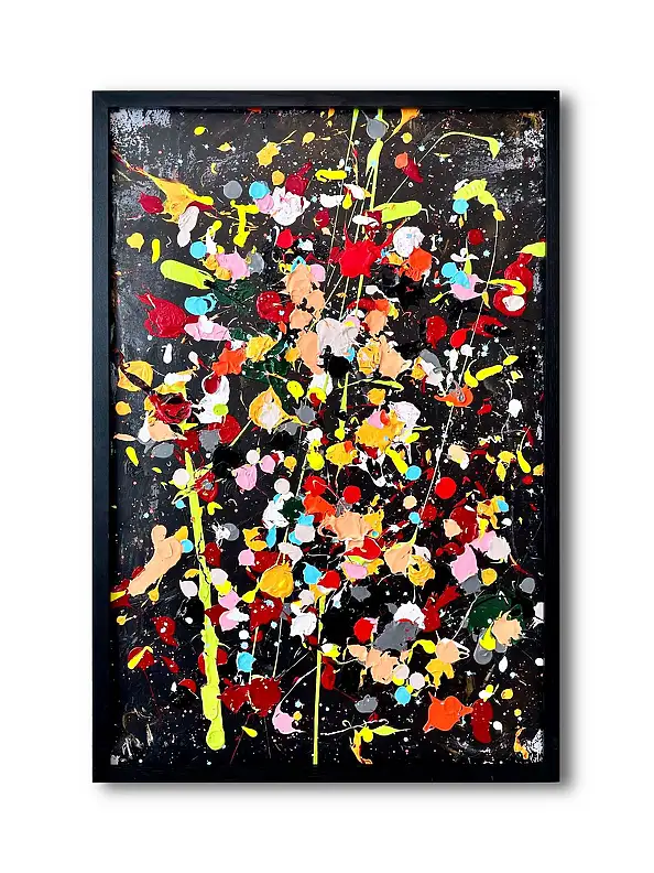 Łukasz Stokowski, Composition, Acrylic painting, Oil painting - , 80 x 122