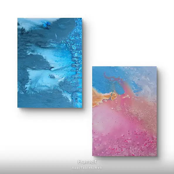 Ewa Mościszko, Composizione marina astratta, Quadro ad acrilico - tela, 55 x 75