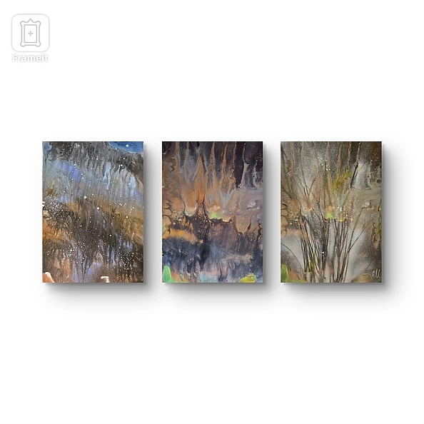 Ewa Mościszko - Kompozycja prac akwarela pt. Żuław wislane