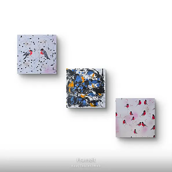 Ewa Mościszko - Composition d'œuvres sur toile Volière