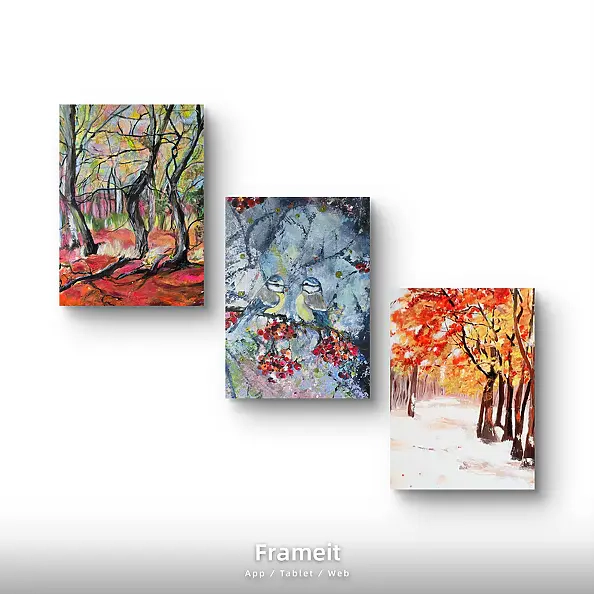 Ewa Mościszko - Composition of works on canvas