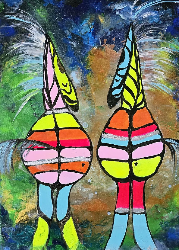 Ewa Mościszko - Composition of works entitled Colors of Love