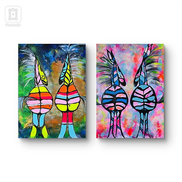 Ewa Mościszko - Composition of works entitled Colors of Love