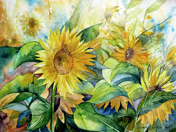 Tomasz Olszewski - Composition - sunflowers