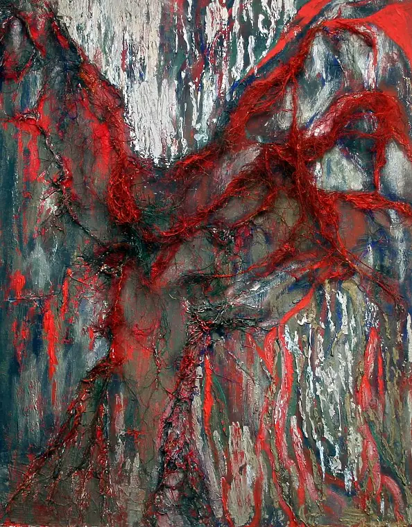 Iwona Wolińska - The composition of silver-red