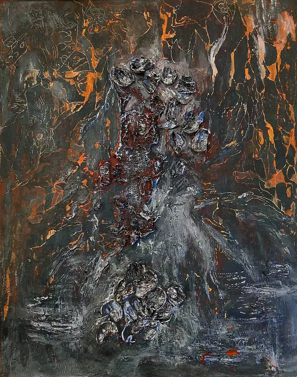 Iwona Wolińska - The composition of silver-gray