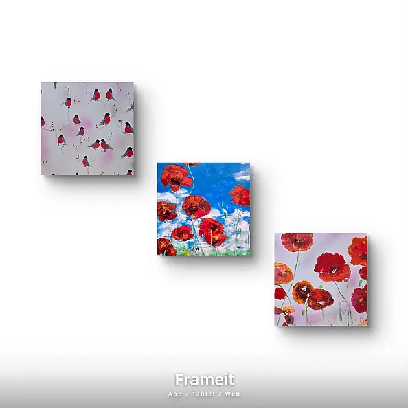 Ewa Mościszko - Spring composition on canvas 50x50x1 cm