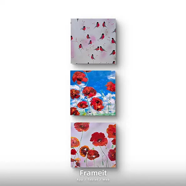 Ewa Mościszko - Spring composition on canvas 50x50x1 cm