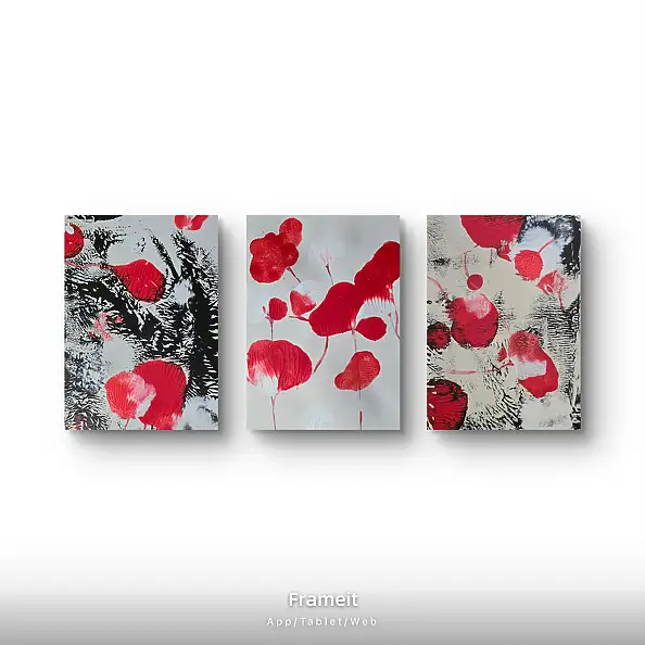 Ewa Mościszko, Spring composition on canvas, Acrylic painting - canvas, 20 x 30