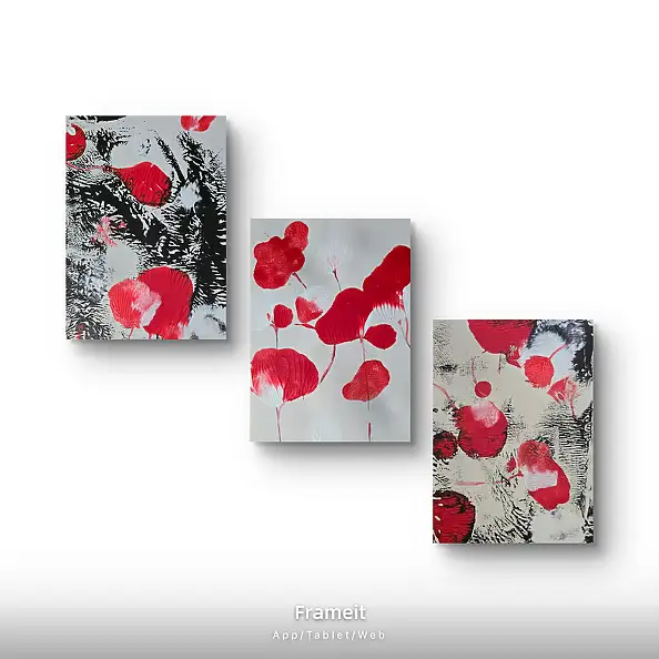 Ewa Mościszko, Spring composition on canvas, Acrylic painting - canvas, 20 x 30