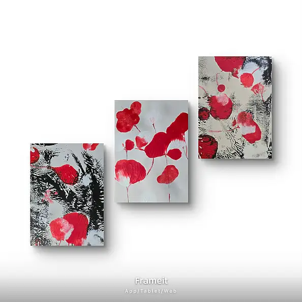 Ewa Mościszko, Spring composition on canvas, Acrylic painting - canvas, 20 x 30