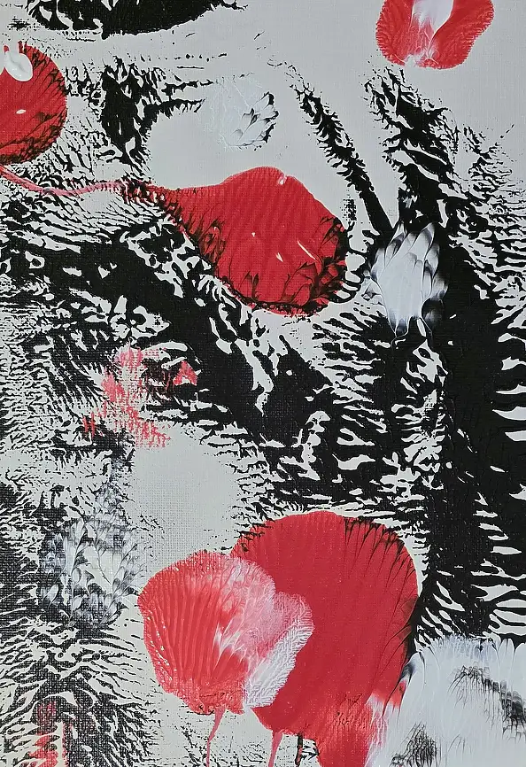 Ewa Mościszko, Spring composition on canvas, Acrylic painting - canvas, 20 x 30