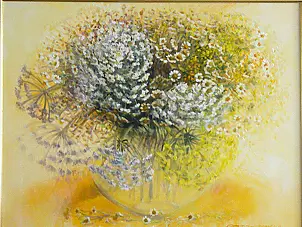 Joanna Brzostowska - Composition with chamomiles