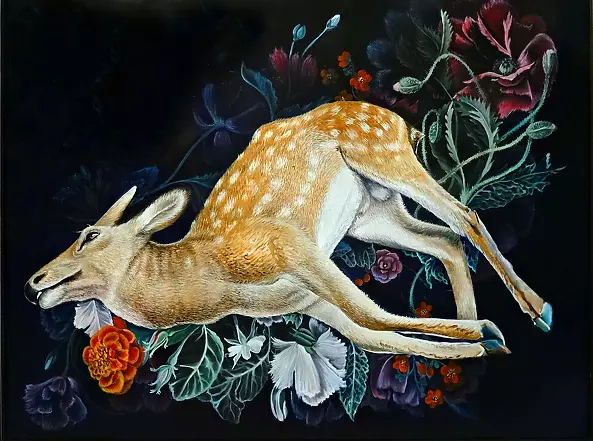 Marta Piórko - Composition with deer