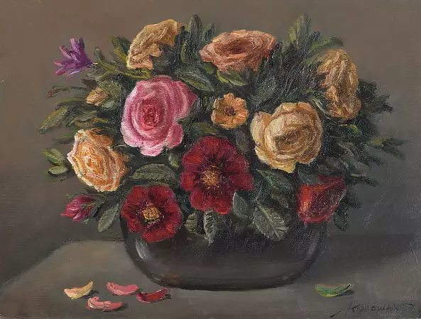 Krzysztof Nowak - Composition with flowers