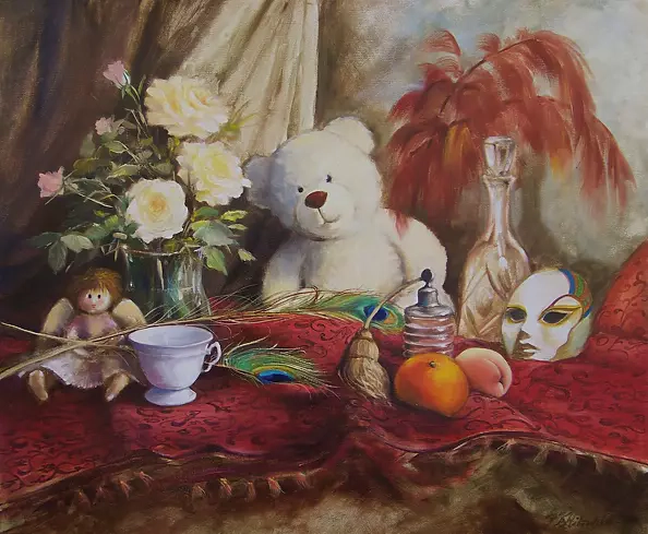 Patrycja Kruszyńska Mikulska - Composition with teddy bear