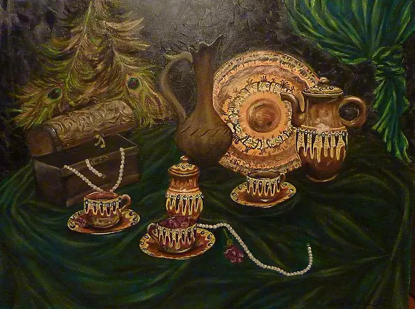 Marlena Kaftanowicz - Kompozycja z pawim okiem