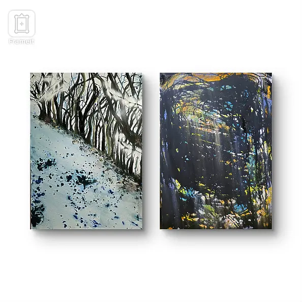 Ewa Mościszko - Winter composition on canvas