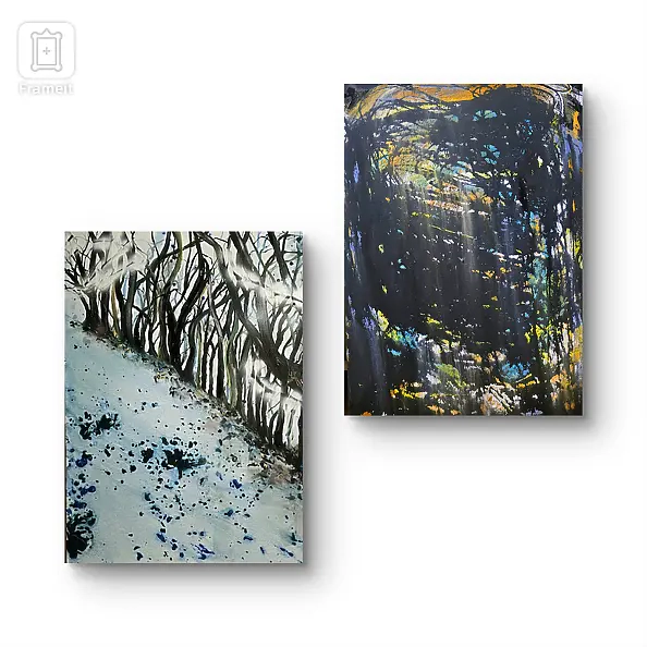 Ewa Mościszko - Winter composition on canvas