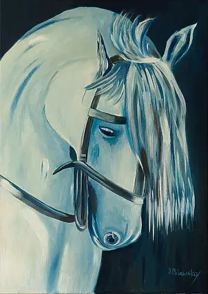 Ilona Milewska - Cavallo blu