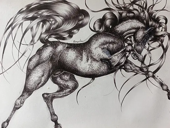 Anna Zarzycka - A frisky horse