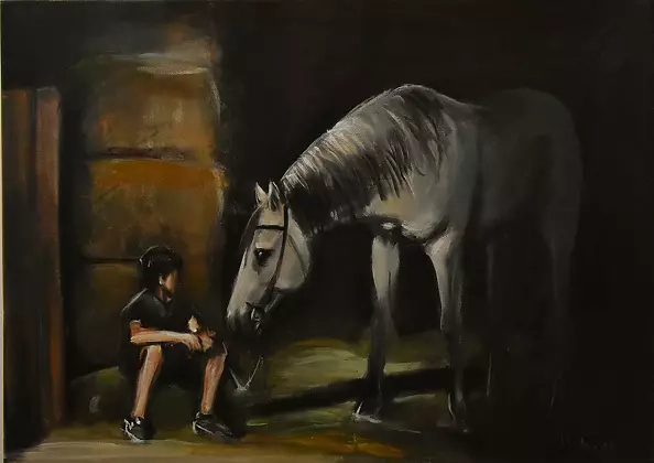 Krzysztof Kloskowski - Horse - conversation with a friend