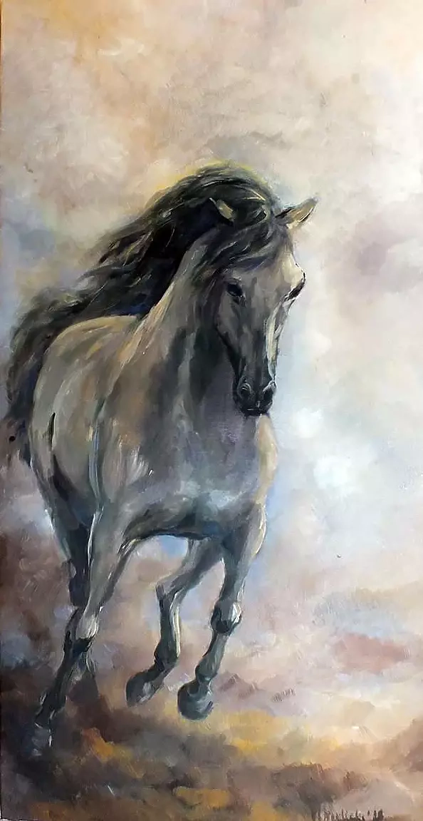 Michalina Derlicka - Gray horse