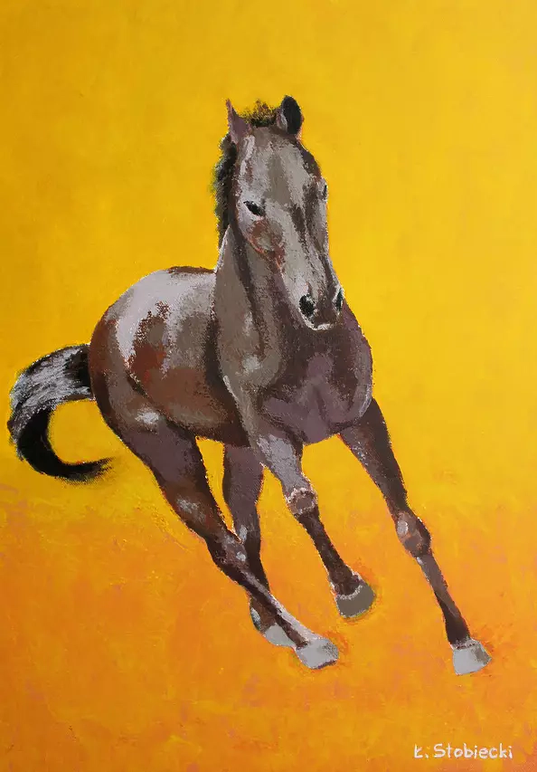 Łukasz Stobiecki - A galloping horse