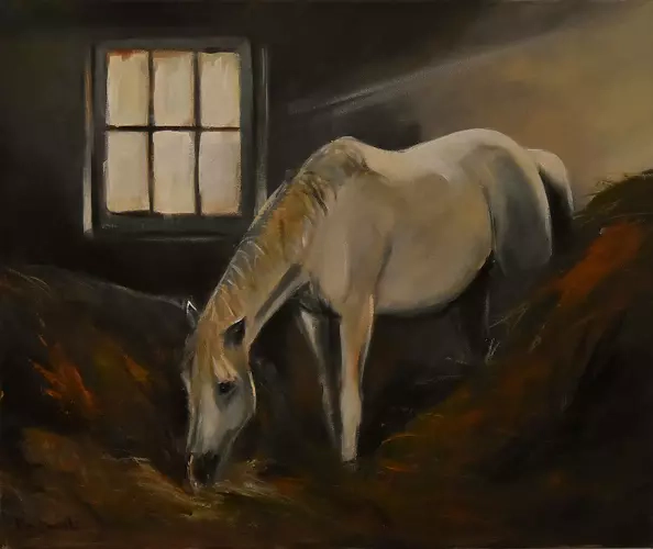Krzysztof Kloskowski - Horse in the stable