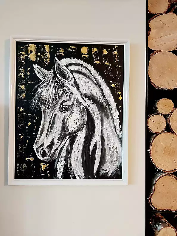 Agnieszka Mantaj - Horse in gold