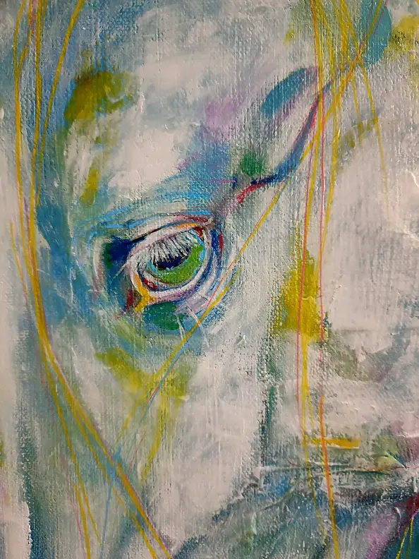 Anna Zarzycka - A horse with a yellow mane