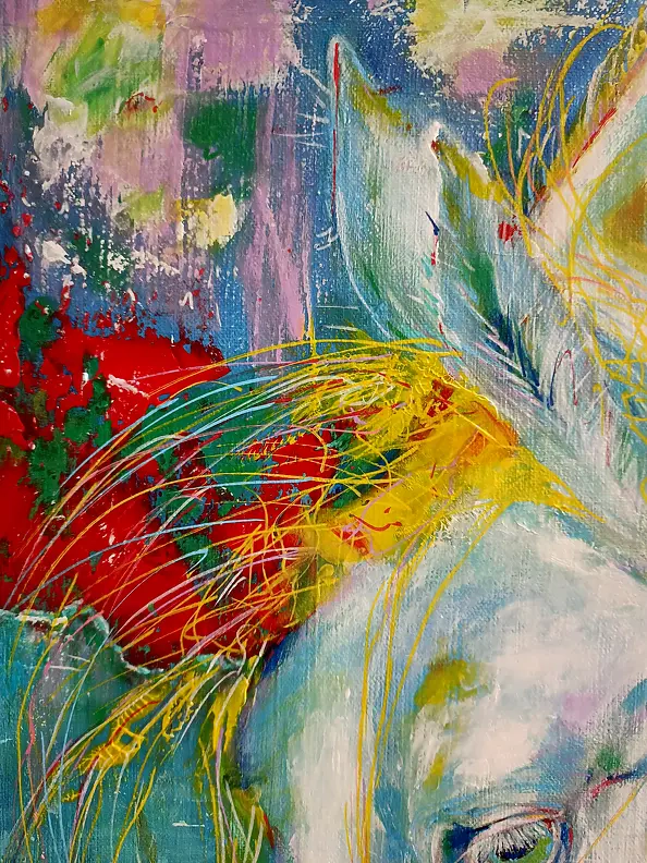 Anna Zarzycka - A horse with a yellow mane