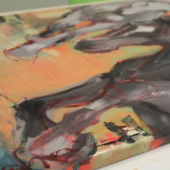 Anna Woźniak - Horses. Abstraction. 70 x 50 cm