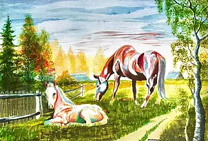 Ewa Zakrzewska - The horses.