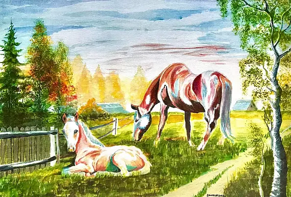 Ewa Zakrzewska - The horses.