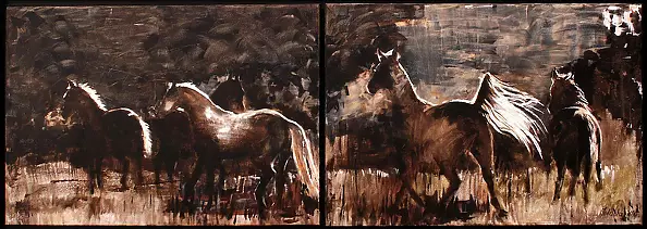 Jolanta Kalopsidiotis - Konie nocą