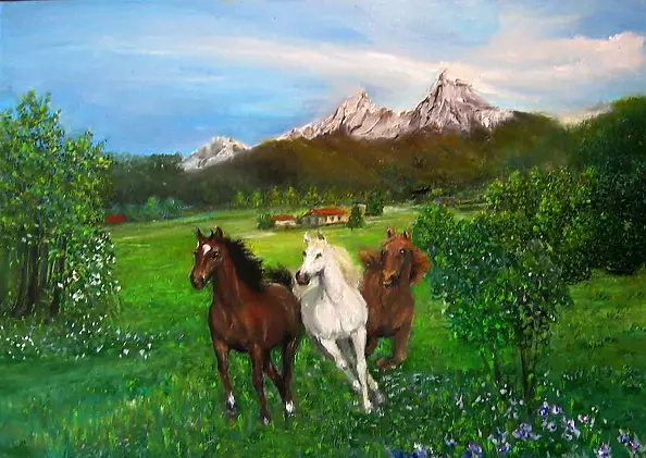 Alicja Urbaniak - Konie w galopie